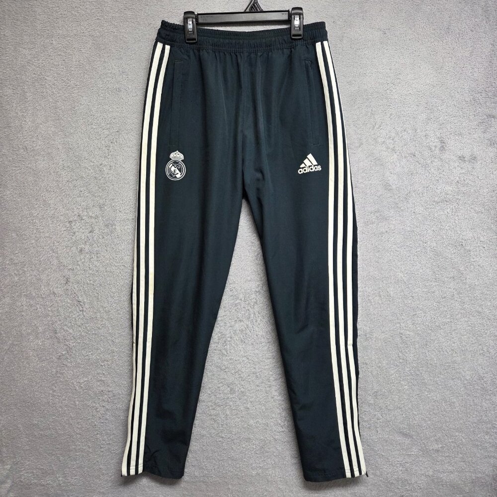 Adidas Pants Kids Youth Large Real Madrid Futbol Soccer 3-Stripe Track Casual
